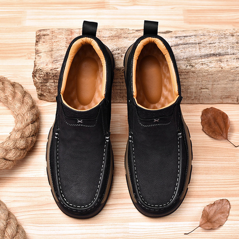 Men's Comfortable Genuine Leather Ankle Boots Orthopedic Shoes