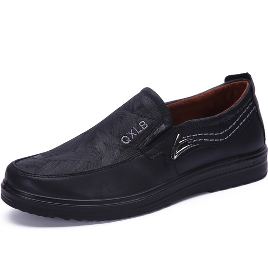 Men's Premium Leather Breathable Lightweight Slip-On Orthopedic Walking Shoes