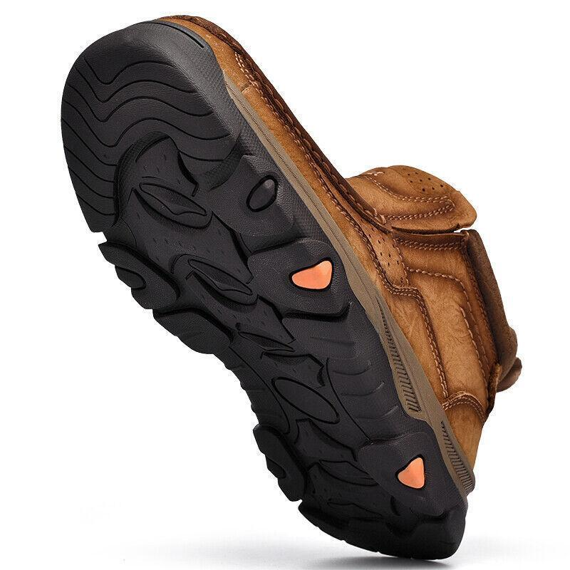 Men's Comfortable Genuine Leather Ankle Boots Orthopedic Shoes