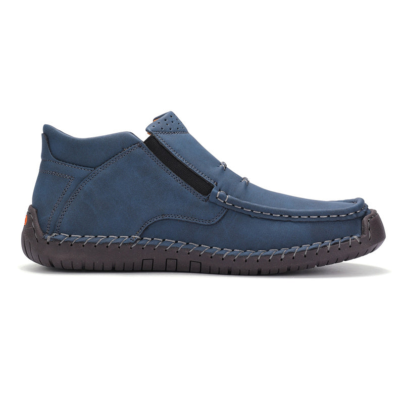 Men’s Handmade Premium Leather Slip-On Outdoor Work Boots