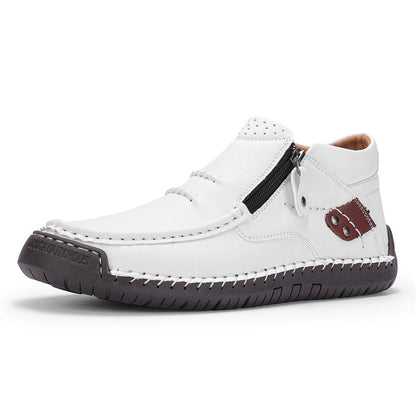 Men’s Handmade Premium Leather Slip-On Outdoor Work Boots