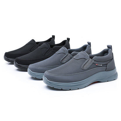 Men's Slip-On Breathable Running Shoes with Arch Support Walking Sneakers