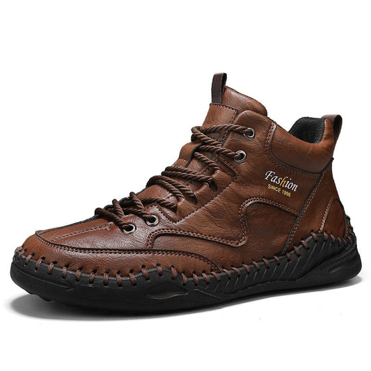 Men’s Non-Slip Hiking & Work Shoes, Wide Fit, Arch Support, Cushioned, Waterproof