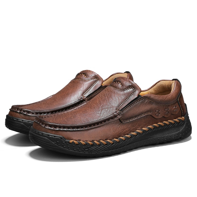 Men's Handcrafted Slippers – Non-Slip and Shock-Absorbing Sole