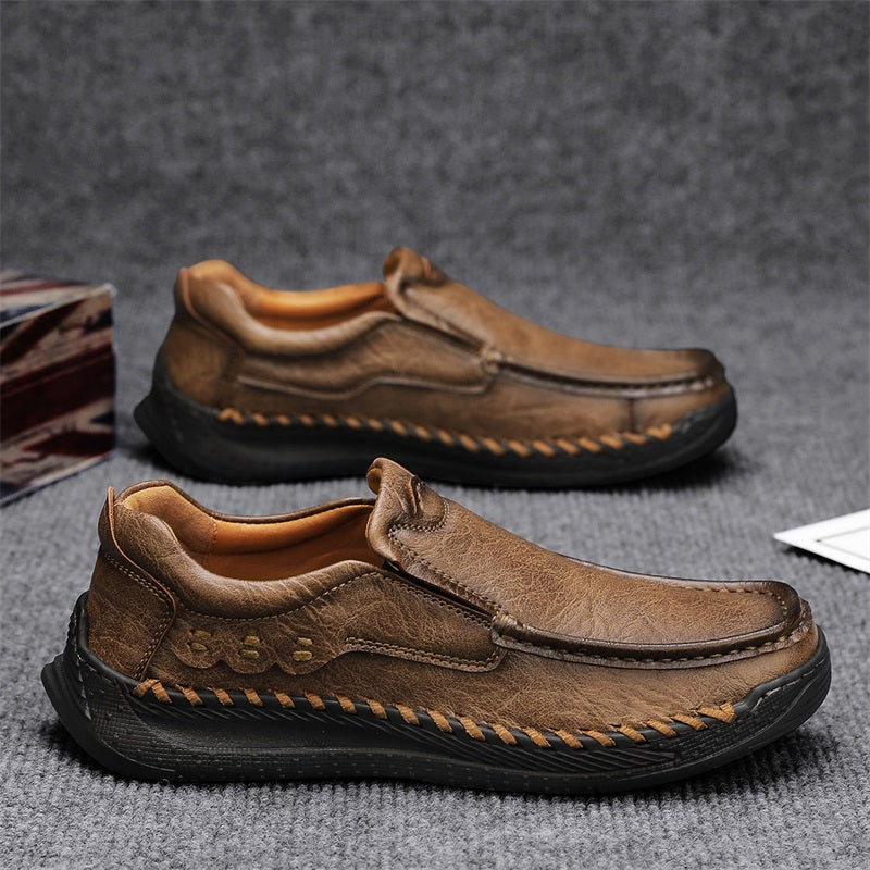 Men's Handcrafted Slippers – Non-Slip and Shock-Absorbing Sole