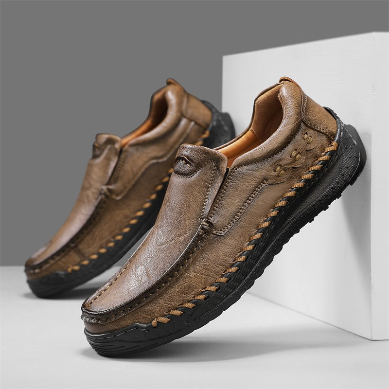 Men's Handcrafted Slippers – Non-Slip and Shock-Absorbing Sole