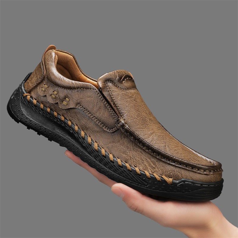 Men's Handcrafted Slippers – Non-Slip and Shock-Absorbing Sole