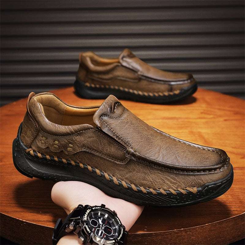 Men's Handcrafted Slippers – Non-Slip and Shock-Absorbing Sole