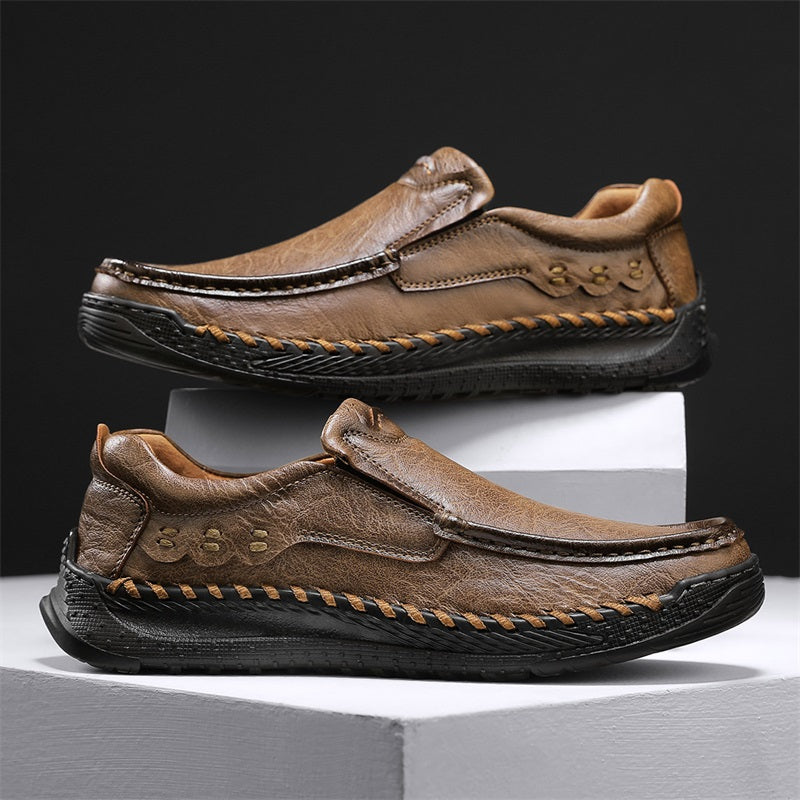 Men's Handcrafted Slippers – Non-Slip and Shock-Absorbing Sole