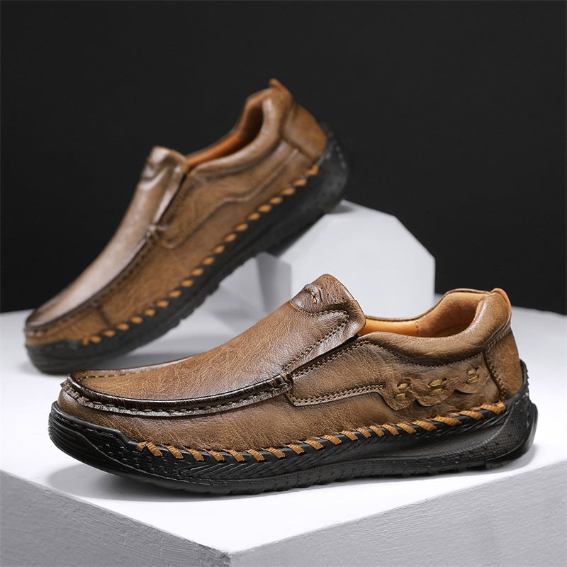 Men's Handcrafted Slippers – Non-Slip and Shock-Absorbing Sole