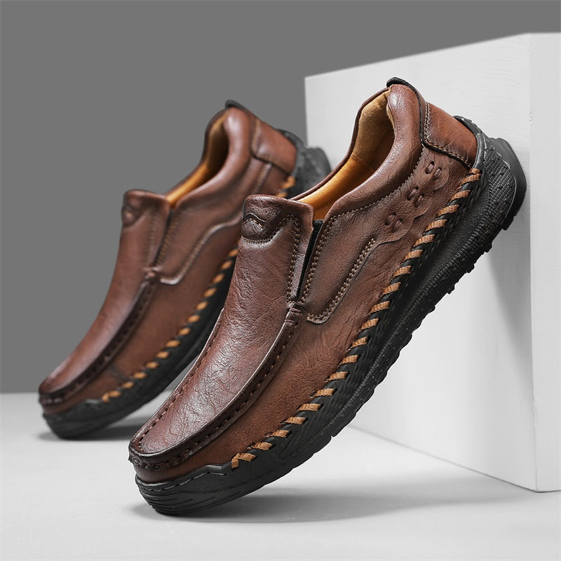 Men's Handcrafted Slippers – Non-Slip and Shock-Absorbing Sole
