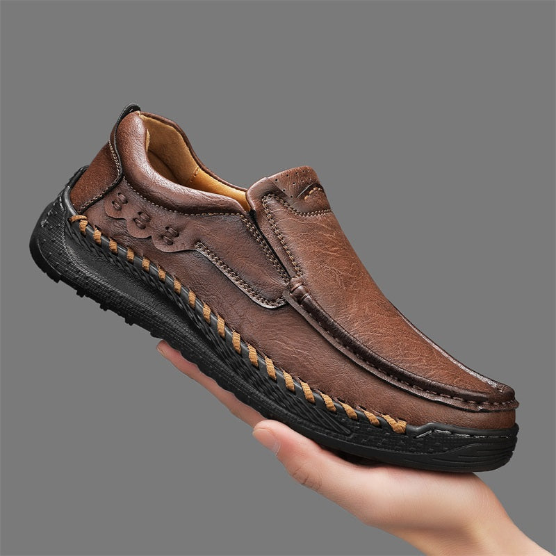Men's Handcrafted Slippers – Non-Slip and Shock-Absorbing Sole