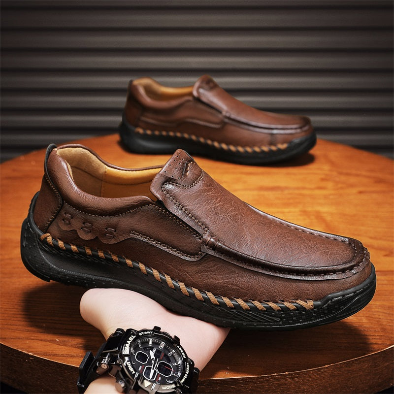 Men's Handcrafted Slippers – Non-Slip and Shock-Absorbing Sole