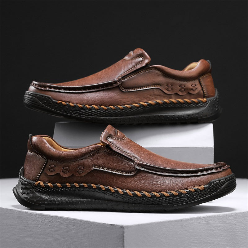 Men's Handcrafted Slippers – Non-Slip and Shock-Absorbing Sole
