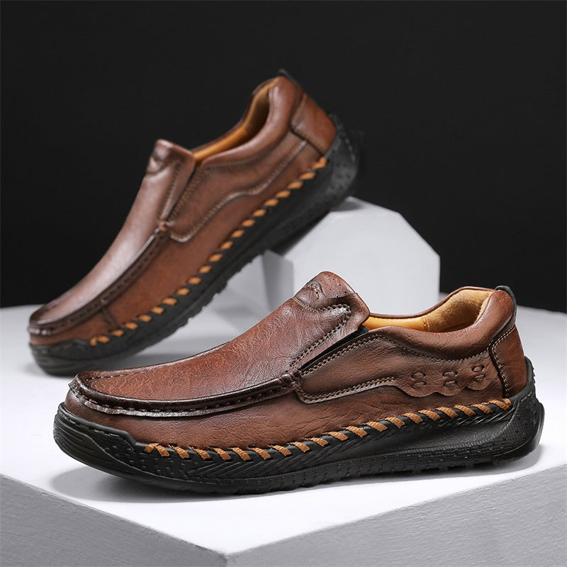 Men's Handcrafted Slippers – Non-Slip and Shock-Absorbing Sole