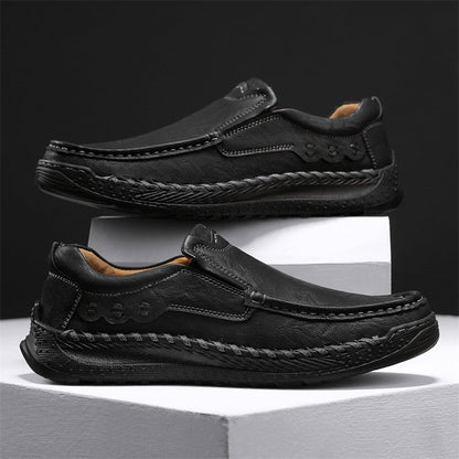 Men's Handcrafted Slippers – Non-Slip and Shock-Absorbing Sole
