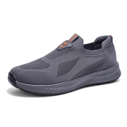 Men’s Lightweight Slip-On Shoes – Breathable Knit, Wide Fit, Comfortable & Flexible for Everyday & Outdoor Wear