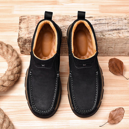 Men's Comfortable Genuine Leather Ankle Boots Orthopedic Shoes