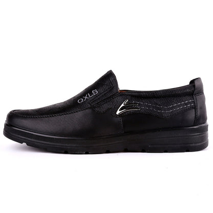 Men's Premium Leather Breathable Lightweight  Slip-On Orthopedic Walking Shoes