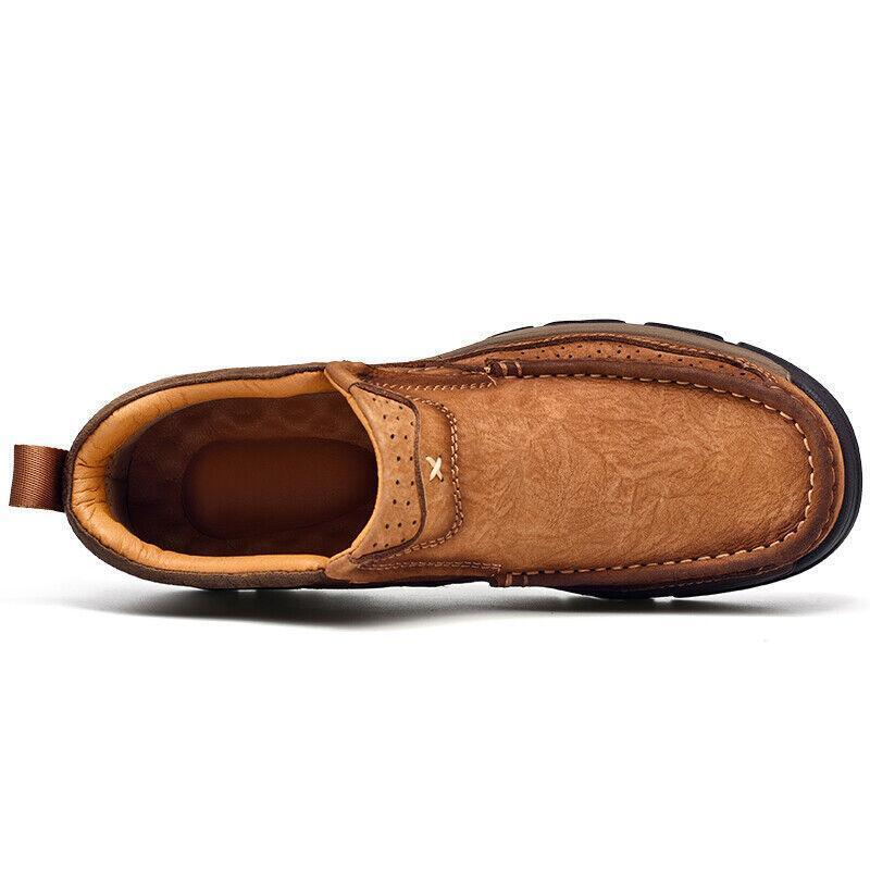 Men's Comfortable Genuine Leather Ankle Boots Orthopedic Shoes