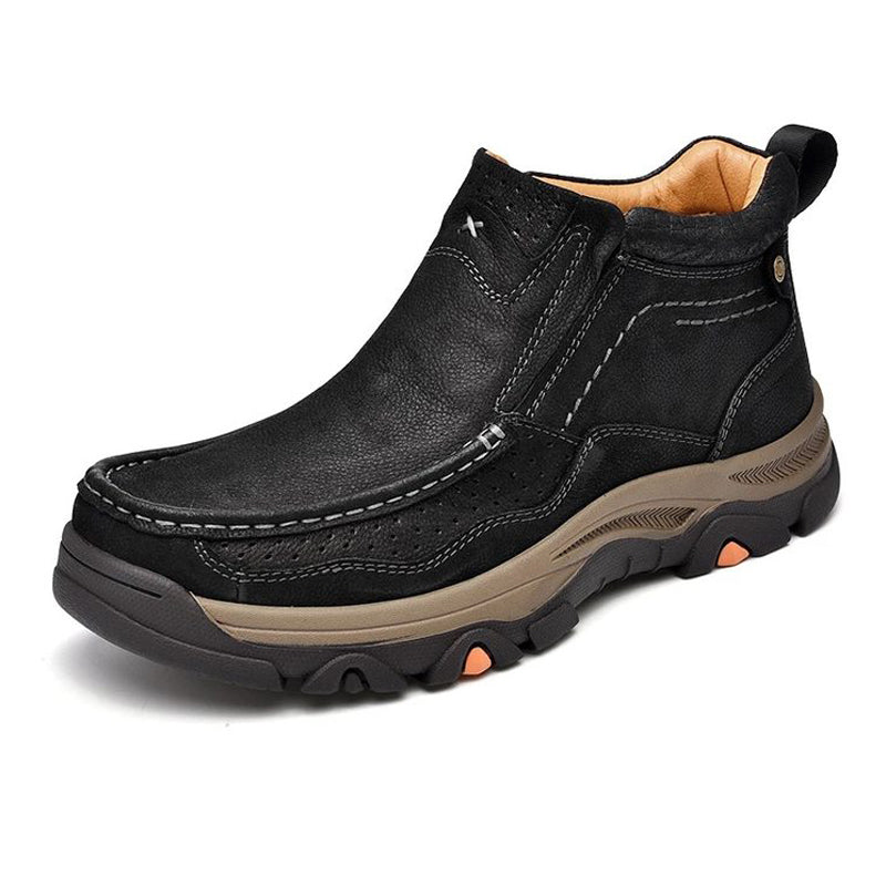 Men's Comfortable Genuine Leather Ankle Boots Orthopedic Shoes