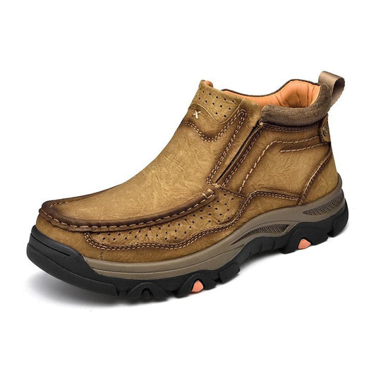 Men's Comfortable Genuine Leather Ankle Boots Orthopedic Shoes