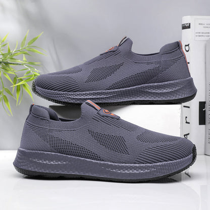 Men’s Lightweight Slip-On Shoes – Breathable Knit, Wide Fit, Comfortable & Flexible for Everyday & Outdoor Wear