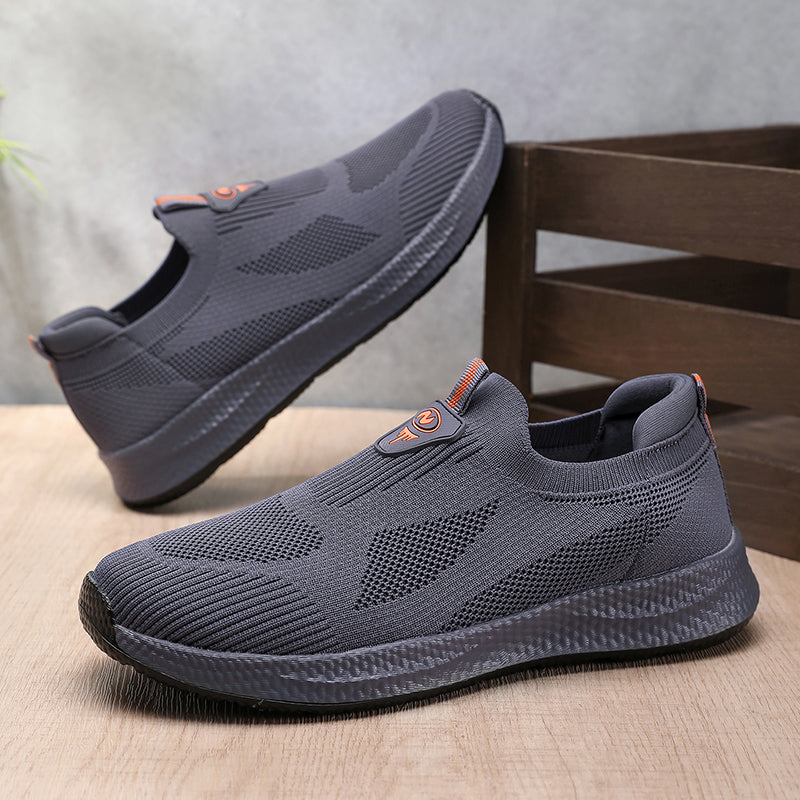 Men’s Lightweight Slip-On Shoes – Breathable Knit, Wide Fit, Comfortable & Flexible for Everyday & Outdoor Wear