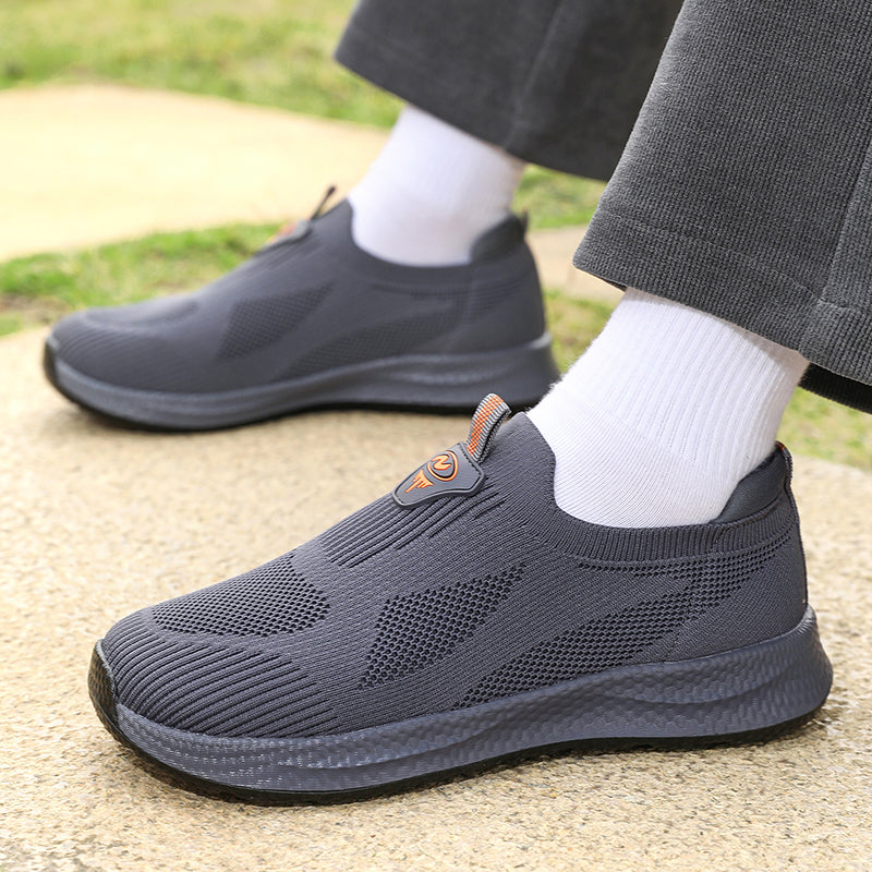Men’s Lightweight Slip-On Shoes – Breathable Knit, Wide Fit, Comfortable & Flexible for Everyday & Outdoor Wear
