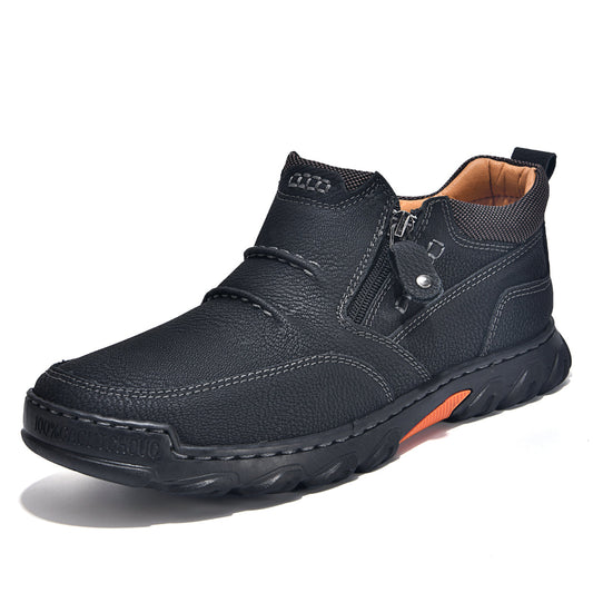 Men's Everyday Leather Ankle Boots Built for Comfort, Stability & Long Wear