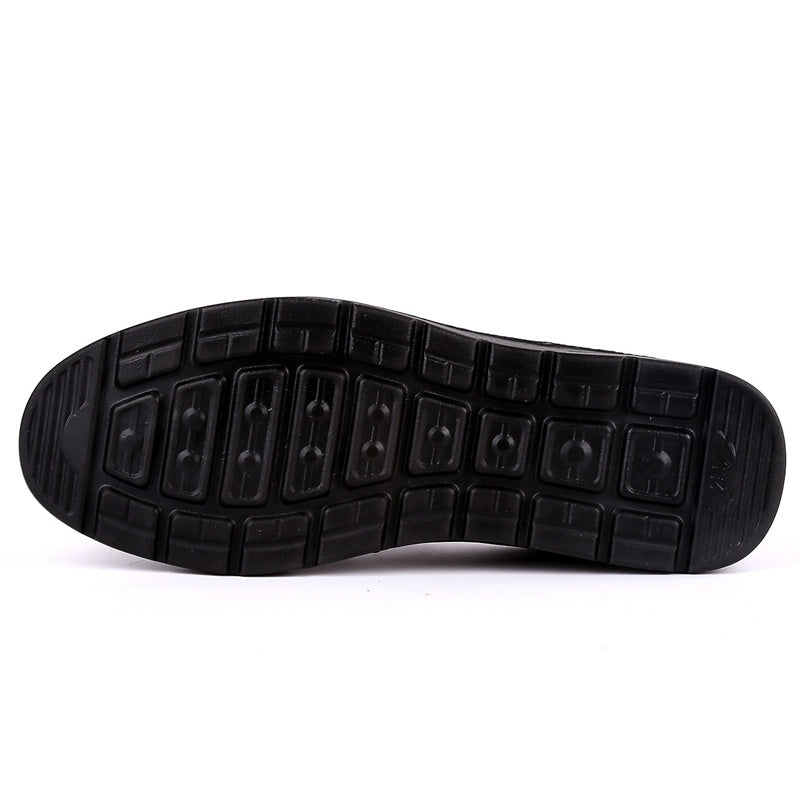 Men's Premium Leather Breathable Lightweight  Slip-On Orthopedic Walking Shoes