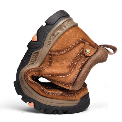 Men's Comfortable Genuine Leather Ankle Boots Orthopedic Shoes