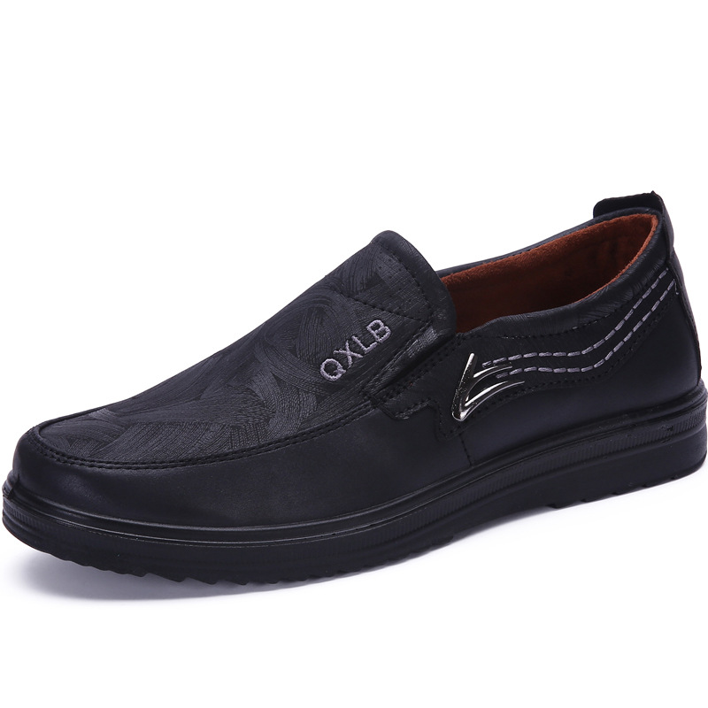 Men's Premium Leather Breathable Lightweight  Slip-On Orthopedic Walking Shoes