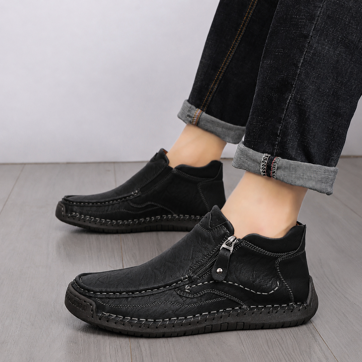 Men's All-Day Comfort Boots with Built-In Arch Support, Pressure Relief & Spacious Toe Box