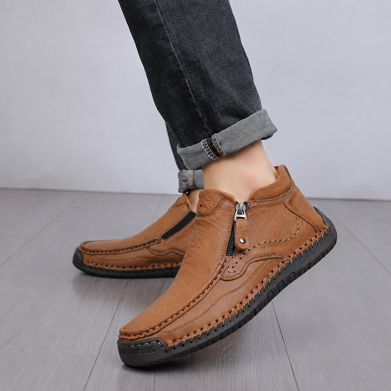 Men's All-Day Comfort Boots with Built-In Arch Support, Pressure Relief & Spacious Toe Box