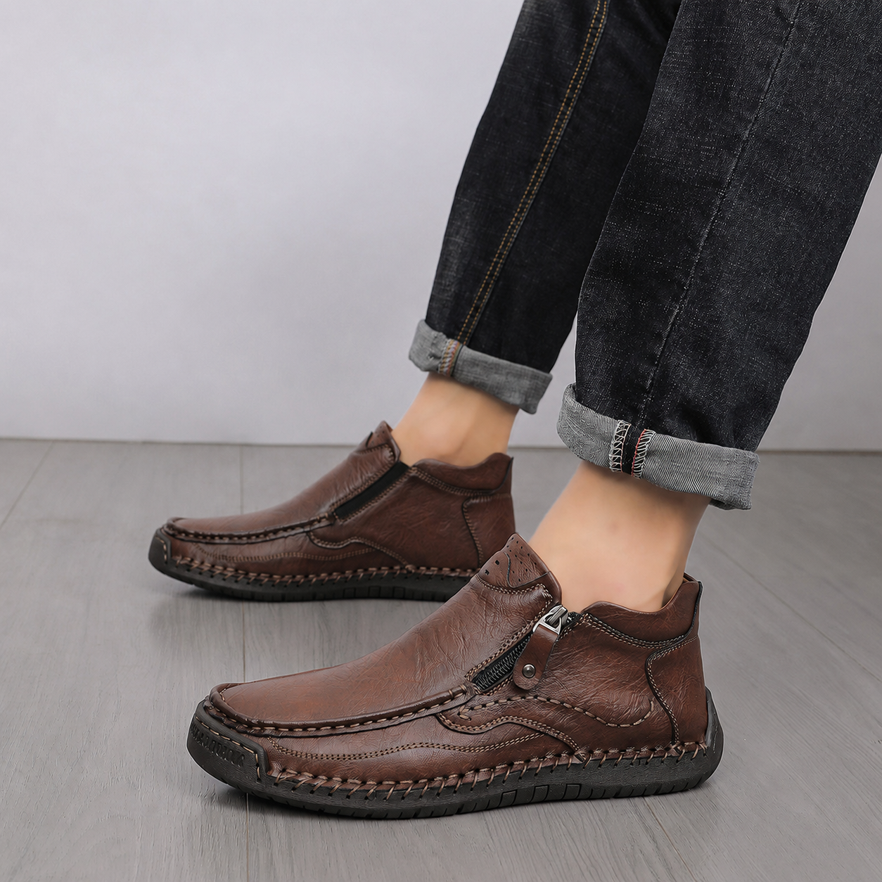 Men's All-Day Comfort Boots with Built-In Arch Support, Pressure Relief & Spacious Toe Box