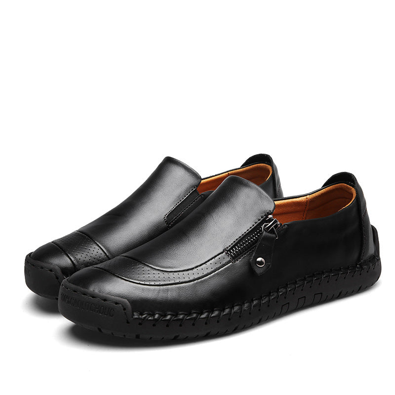 Men's Cowhide Leather Casual Lightweight Handmade Loafer Shoes
