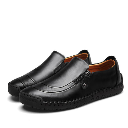 Men's Cowhide Leather Casual Lightweight Handmade Loafer Shoes