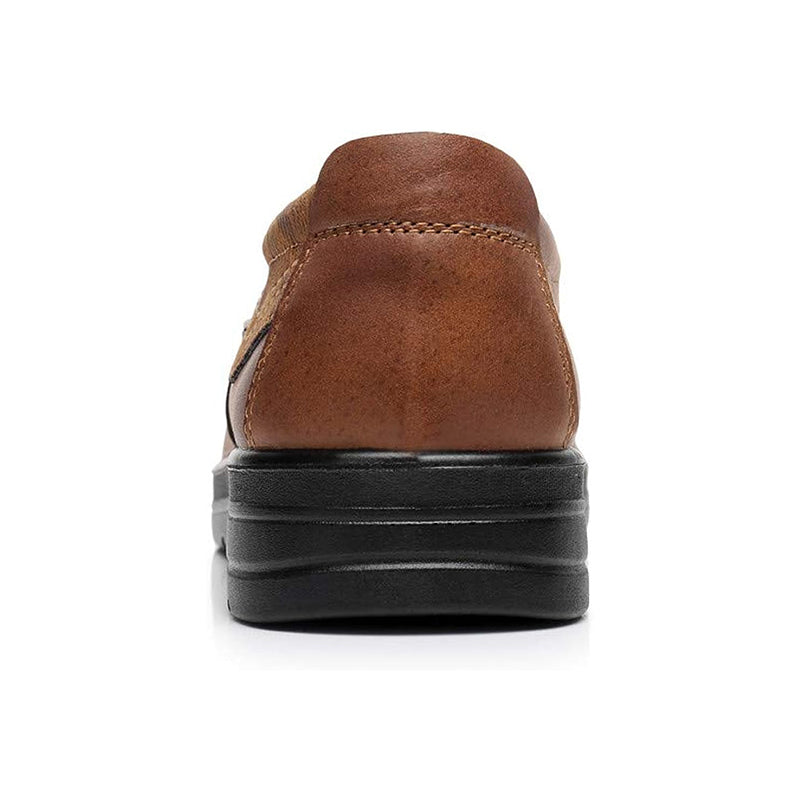 Men's Premium Leather Breathable Lightweight  Slip-On Orthopedic Walking Shoes