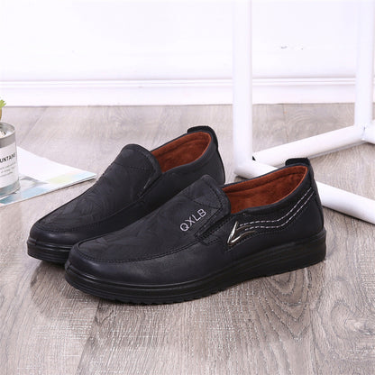 Men's Premium Leather Breathable Lightweight  Slip-On Orthopedic Walking Shoes