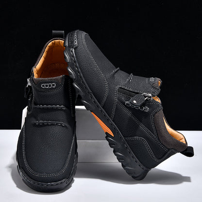 Men's Everyday Leather Ankle Boots Built for Comfort, Stability & Long Wear