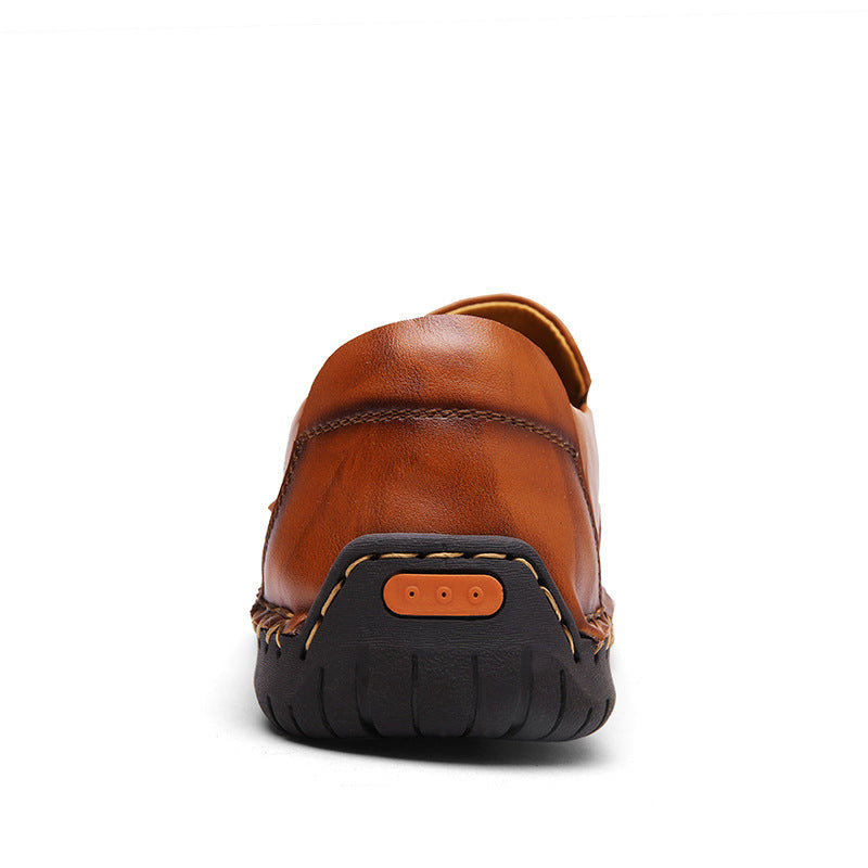 Men's Cowhide Leather Casual Lightweight Handmade Loafer Shoes