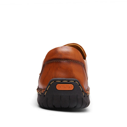 Men's Cowhide Leather Casual Lightweight Handmade Loafer Shoes